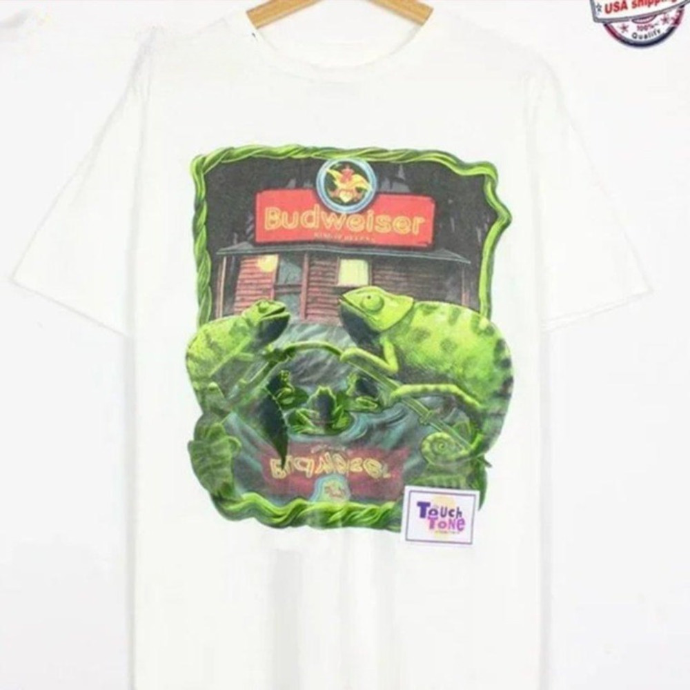 Vintage Budweiser Frogs Logo T-Shirt, Budweiser Shirt